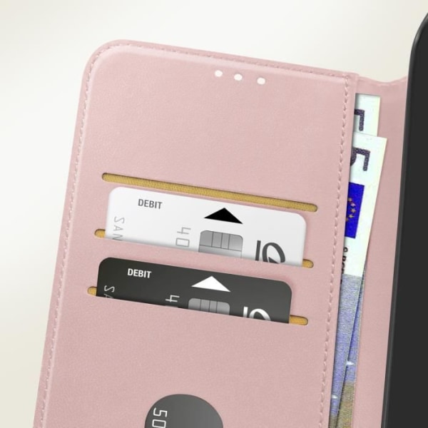 Fodral till Motorola Moto G54 - AVIZAR - Binfen Color Series - Helkroppsskydd - Stativ Rosa