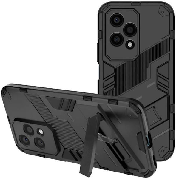 Fodral för Honor 200 Lite Stötsäker med stöd för stöd för stöd för video i svart Svart