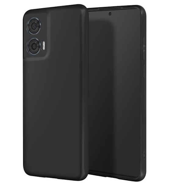 Fodral till Motorola Edge 50 Fusion - AVIZAR - Silikon - Matt finish - Svart Svart