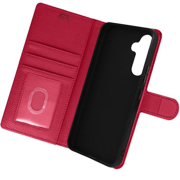 Etui til Honor Magic 5 Pro - AVIZAR - Video Support Wallet - Litchi imiteret læder - Pink Rosa