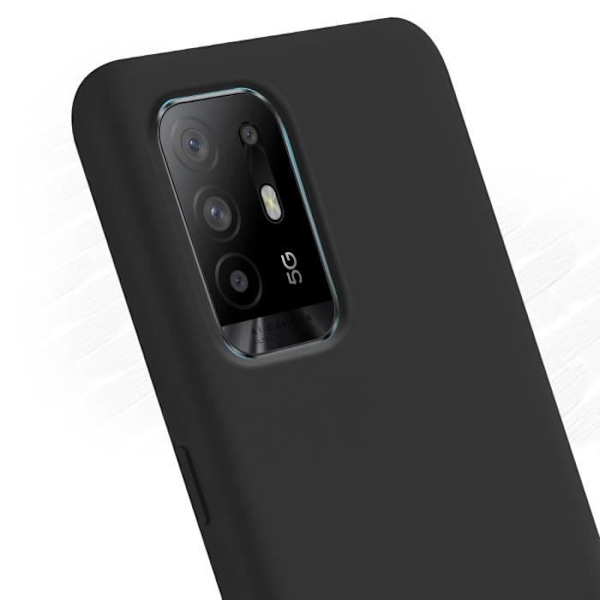 Coque - OPPO - A94 5G - Stift Silikone Soft Touch - Sort - Beskyttelse mod Stød og Ridsen Svart