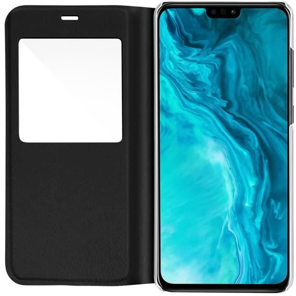 Folio-etui - Honor - 9X Lite - Visningsvindue - Ultra-tynd - Sort Svart