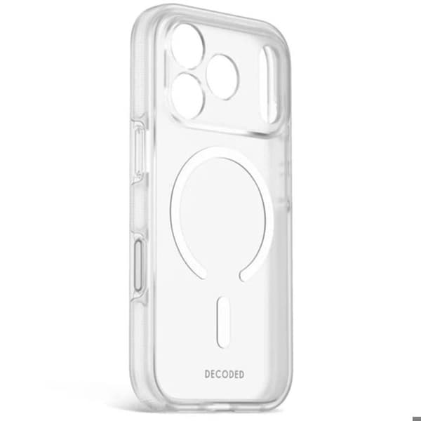 MagSafe-cover til iPhone 18 Pro Serie DropTec Forstærket Decoded Hvid Vit