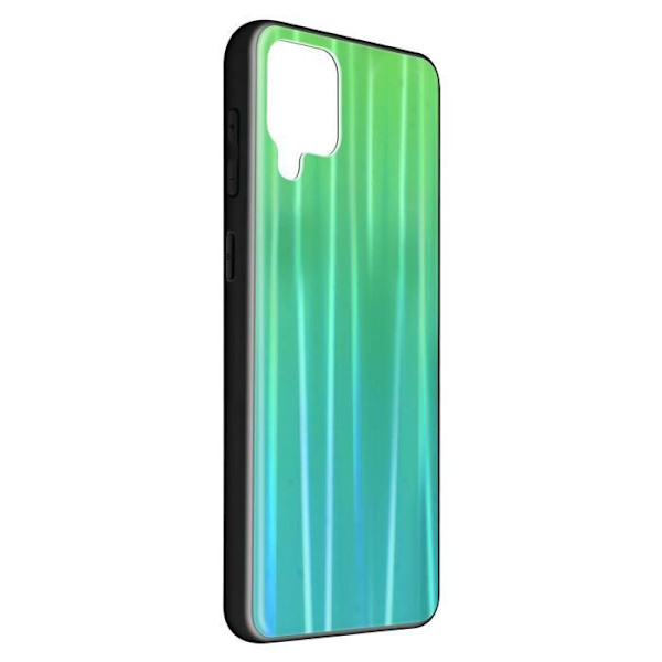 Telefoncase - Holografisk - Samsung Galaxy A42 - Tynd og let - Silikonebeskyttelse - Blank Grön