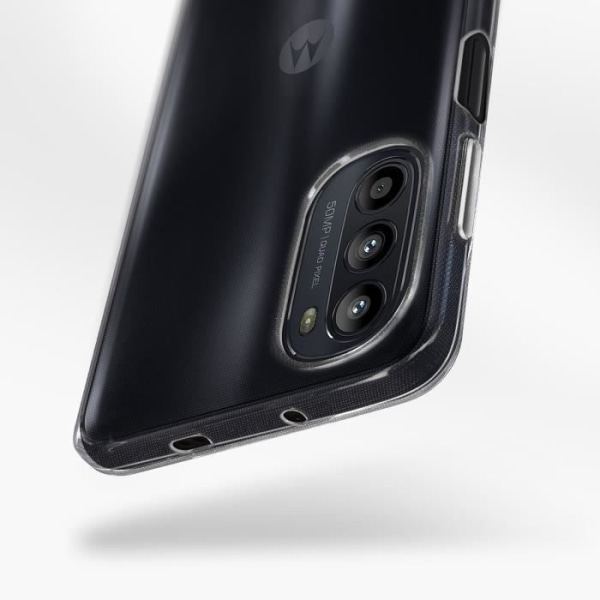 Motorola Moto G52 och G82 Silikongelfilm Härdat glas 9H genomskinligt fodral