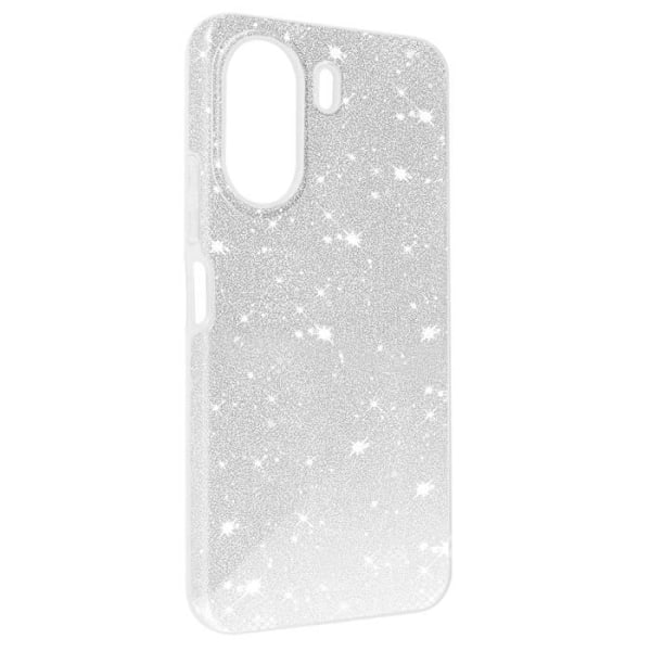 Kotelo - AVIZAR - Xiaomi Redmi 13C - Glitter - Puolijäykkä - Hopea Grå