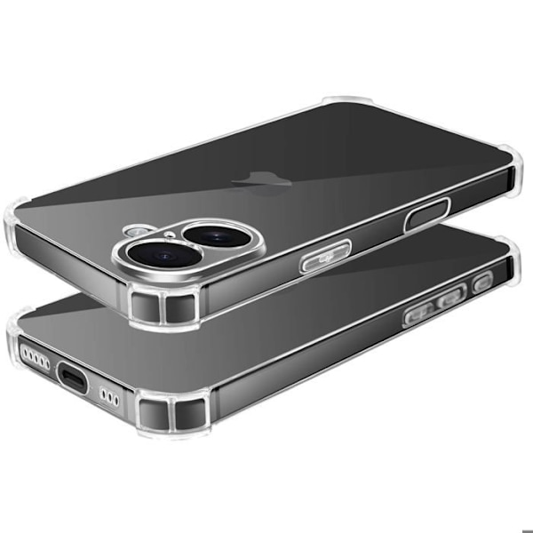Coque Antichoc til iPhone 16 Plus med Forstærkede Hjørner Mayaxess Transparent Transparent