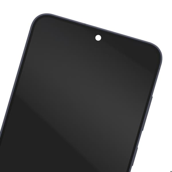 Soft OLED Erstatningsskærm til Galaxy S25 Plus med Sort Ramme Svart
