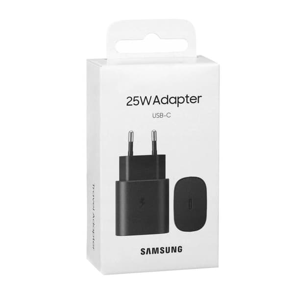 Tilbehørssæt til Galaxy A16 Cover med Glas og USB-C 25W Oplader Gennemsigtig Vit