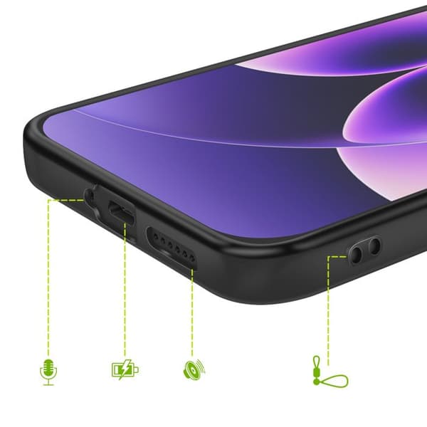 Silicone Cover til Xiaomi 17 Blød Beskyttelse Mayaxess Sort Svart