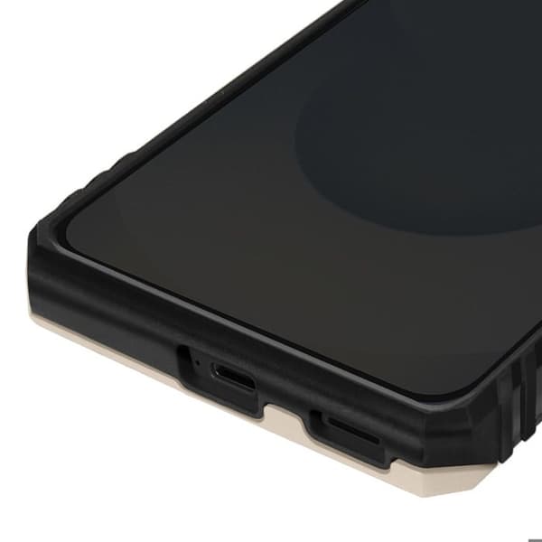 Coque för Samsung Galaxy S25 Edge Hybride Ring Stöd Magnetisk Guld Gul