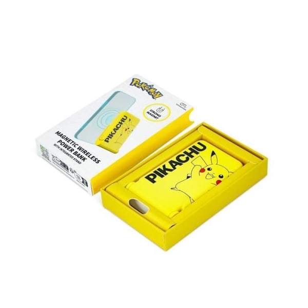 Magneettitehoakku - POKEMON - Pikachu - Keltainen - 5000 mAh - Kaapelit mukana Gul