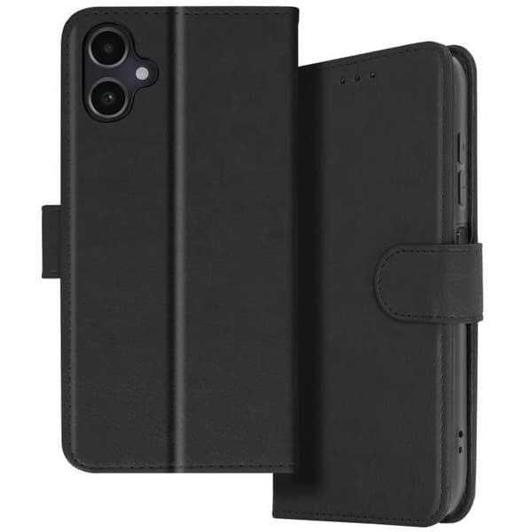 Etui til Samsung Galaxy A06 - AVIZAR - Wallet Flip og Video Support - Sort Svart