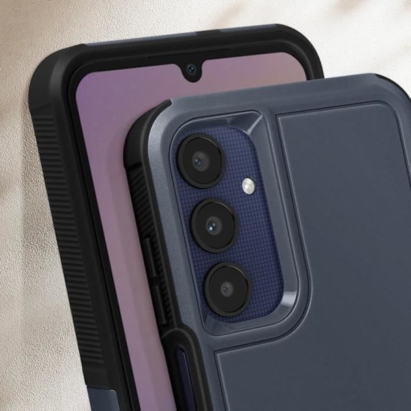 Samsung A25 5G Stötsäkert fodral - AVIZAR - Styv silikon - Midnattsblå Blå