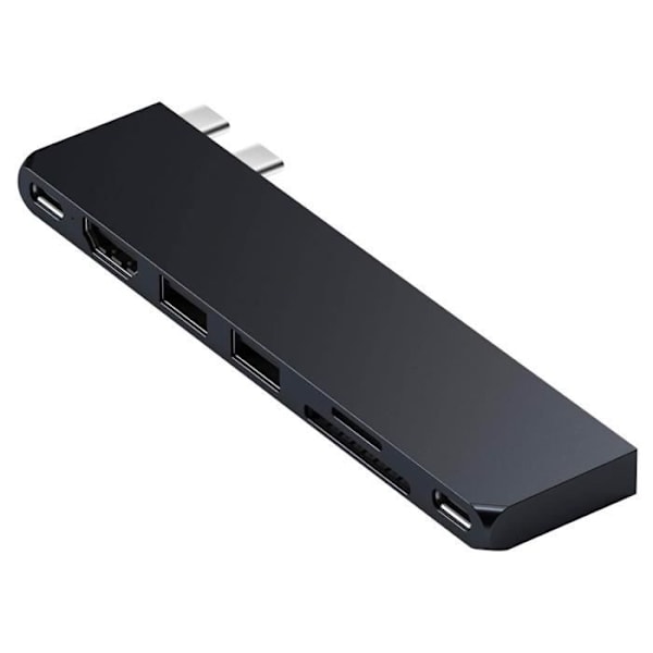 Macbook Hub Satechi Pro Slim Hub Svart, USB USB-C HDMI 4K-kortläsare