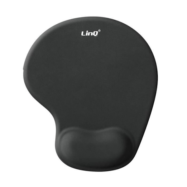Ergonominen hiirimatto pehmeällä, väsyttämättömällä rannetukella LinQ Musta