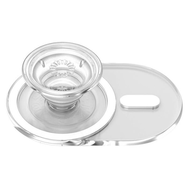 Smartphonetillbehör - POPSOCKETS - PopGrip - Magnetfäste - Videostöd - Infällbar Grå