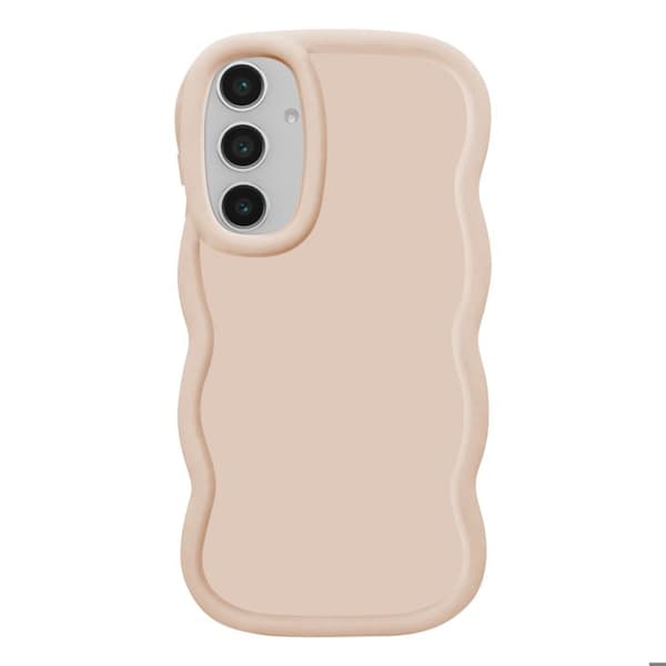 Cover - Candy - Samsung Galaxy S24 FE - Silikone Stødabsorberende - Beige - Moderne Design Beige
