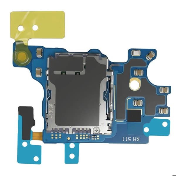 Intern SIM-kortlæser til udskiftning for Galaxy S25 Edge, sort, lodde Svart