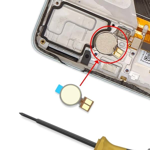 Erstatningsvibrationsmotor Kompatibel med Redmi Note 14 5G Sort Svart