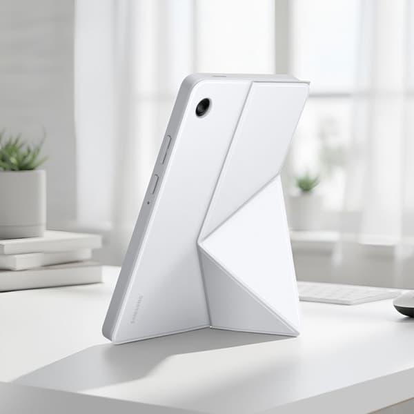 Fodral med lock - SAMSUNG - Galaxy Tab A11 - Vit - Modulerbart stöd - Magnetisk stängning Vit