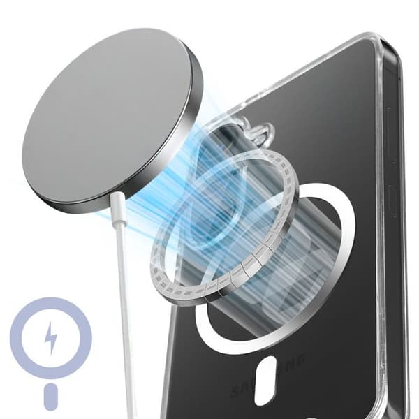 MagSafe-cover til Samsung Galaxy S24 / S25 Stød- og ridsebeskyttelse - Transparent Transparent