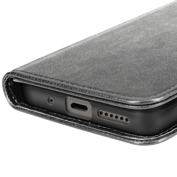 Plånboksfodral - AVIZAR - Xiaomi Redmi 15 5G - Grå - Texturerad - Ställfunktion Grå