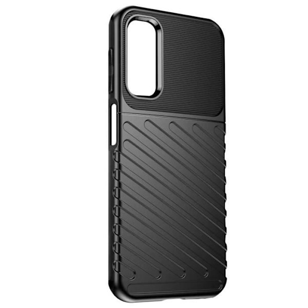 Pehmeä kuori - AVIZAR - Samsung Galaxy A15 - Raidoitettu suunnittelu - Liukumaton - Iskunsuojaus Svart
