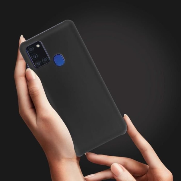 Coque - Samsung - Galaxy A21s - Silikon - Soft Touch - Halkfri Svart