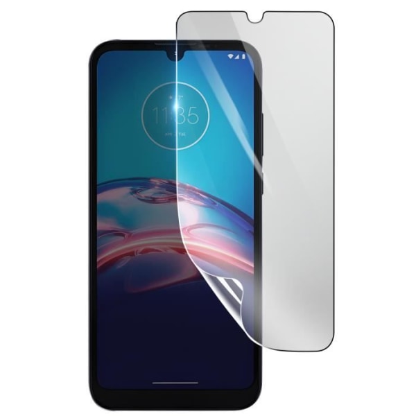 Näytönsuoja - 3MK - Motorola Moto E6s - Iskunkestävä Hydrogeeli - Läpinäkyvä - Naarmuuntumaton Transparent