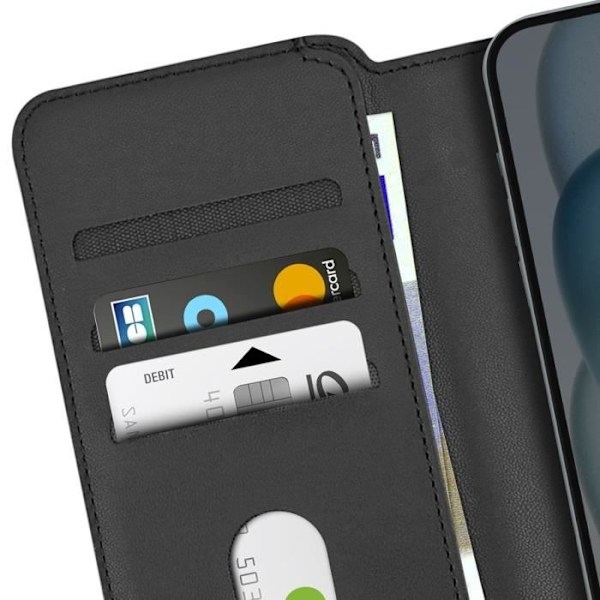 Universal MagSafe Wallet Case Størrelse L Magnetisk lukning 4smarts Sort