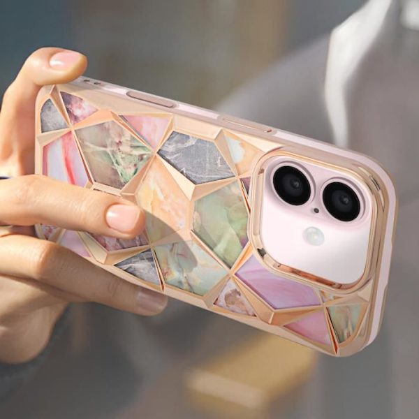 Fodral till iPhone 16 Stötsäker Twinki Collection Gold Gul