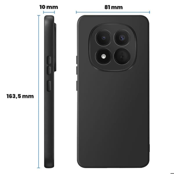 Cover til Redmi Note 15 Pro Plus 5G Blød og Robust Sort Svart