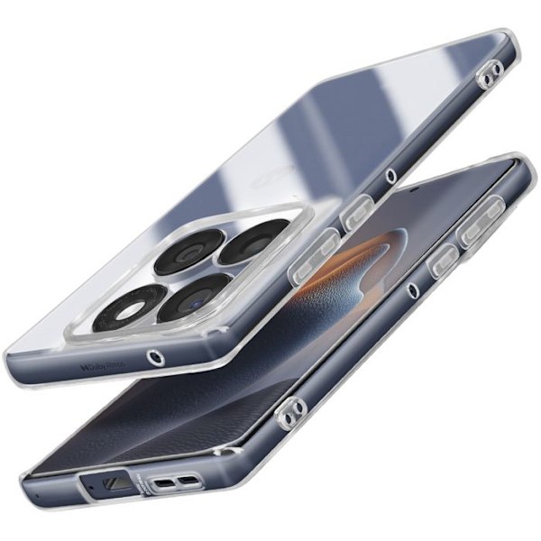 Coque för Motorola Edge 60 Fusion och Edge 60 Silikon Mjuk Transparent Vit