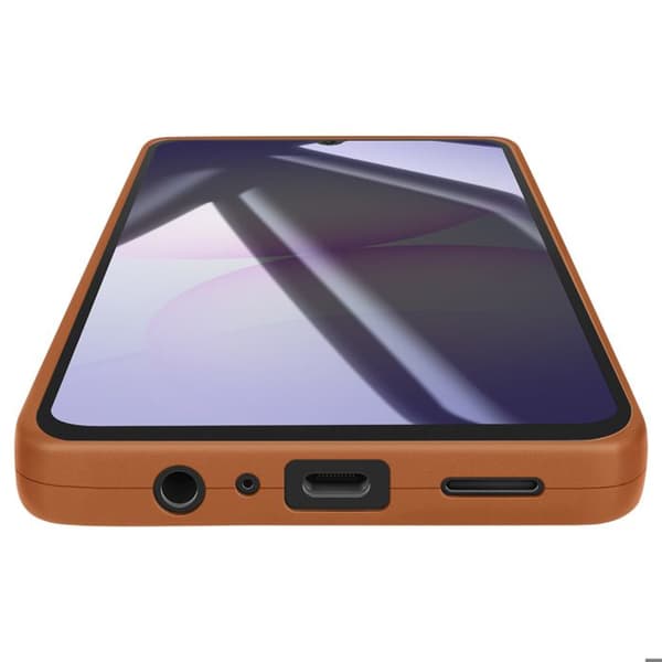 Silicone Soft Case for Galaxy A07 with Reinforced Camera Block Brown kastanj
