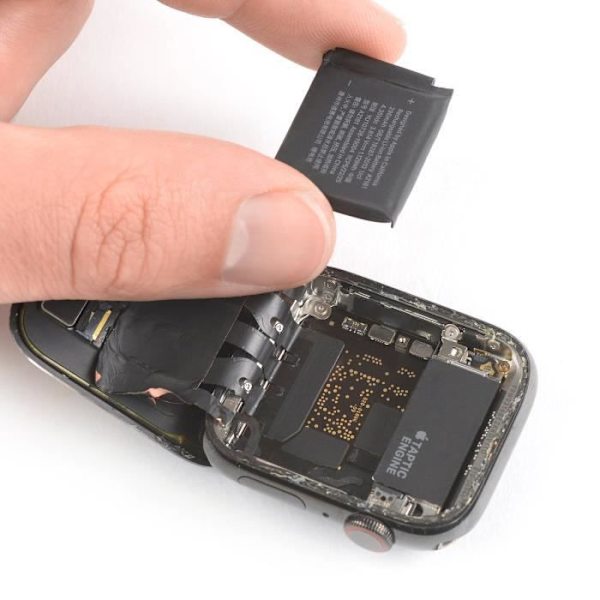 Internt batteri til Apple Watch Series 5 og SE (44 mm) - Mærke - Model - Kapacitet 296mAh - Sort