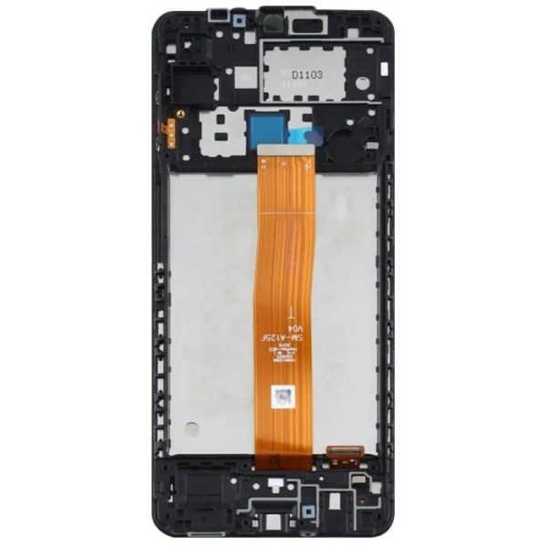 LCD-skærm - Samsung - Galaxy A12 - 6,5 tommer - Original - Sort Berøringsglas Svart