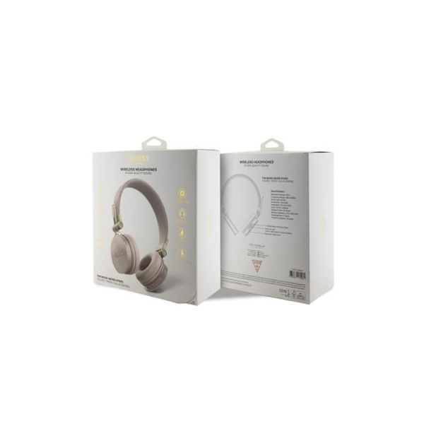 Bluetooth 5.3-hörlurar Siri-kompatibla IPX4-certifierade 4G Guess Pattern Pink Rosa
