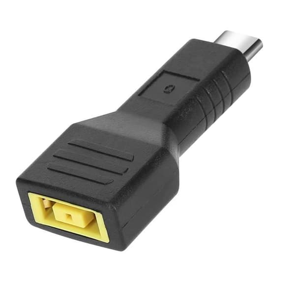Lenovo Square -portti USB-C-lataussovittimeen, musta Svart