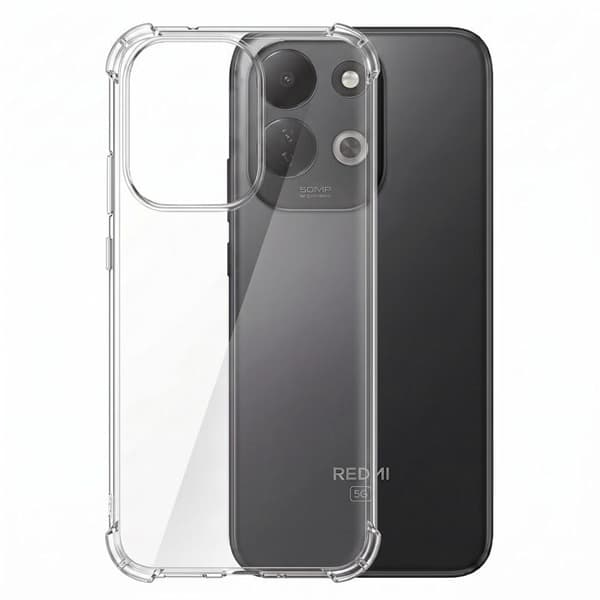 Silicone Cover til Xiaomi Redmi 17 med Forstærkede Hjørner Stødabsorberende Zanaé Transparent Vit