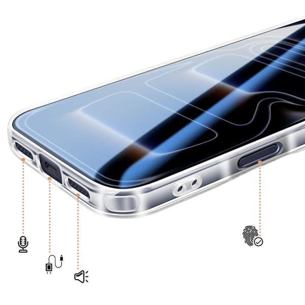 MagSafe-cover til iPhone 17 Pro Max Ultra Forstærket Bi-materiale Sort Svart