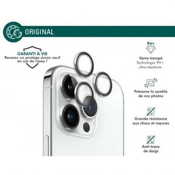 Kameraskydd för iPhone 15 Pro/15 Pro Max/14 Pro/14 Pro Max Heavy Duty Force Glass Silver
