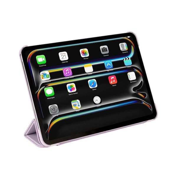 iPad 13 M4 / M5 Etui med Foldestøtte Slim Design Tekstureret Decoded Lavendel Violett