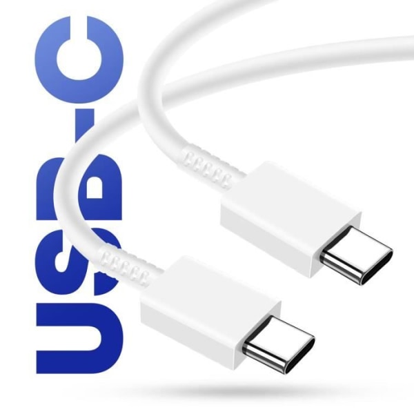 25W GaN USB-C nätladdare + Vit USB-C-kabel, officiell Samsung-produkt