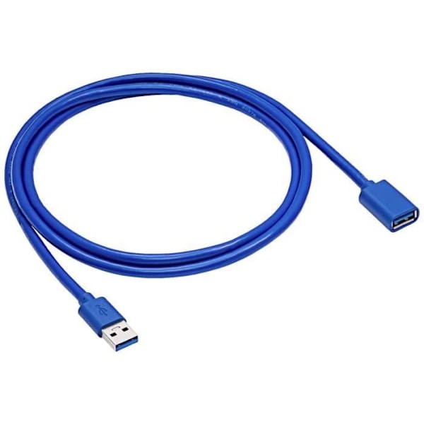 Akyga USB-kaapeli USB-A uros, USB-A naaras 1,80 m musta AK-USB-10