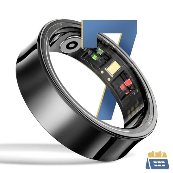 Connectet Ring - AVIZAR - Størrelse 13 - Vandtæt 5ATM - Sundhedsovervågning - Bluetooth 5.2