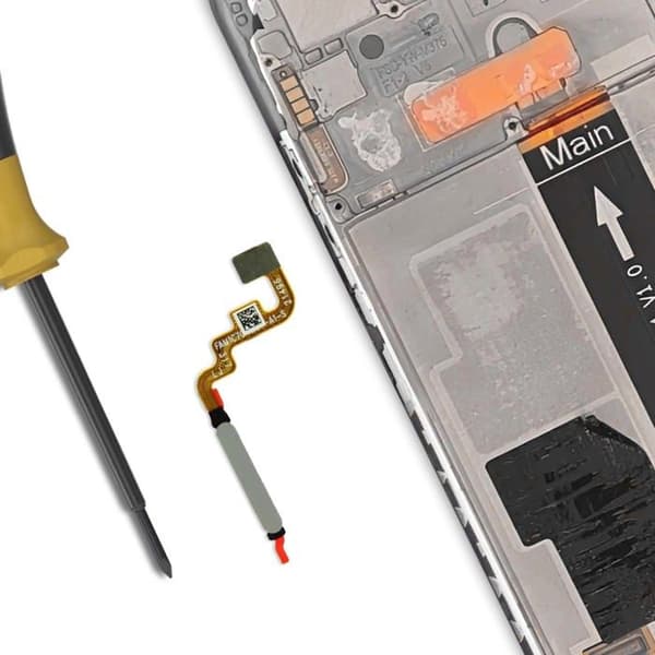 Fingeravtrycksläsare för Xiaomi Redmi Note 11S Vit Vit