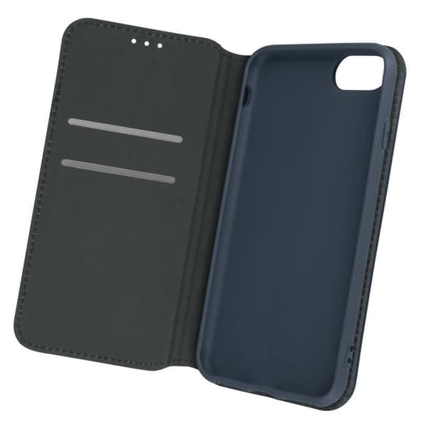iPhone SE 2020, 8, 7, 6 ja 6S Case Flip Wallet Video Support Blue Blue Blå
