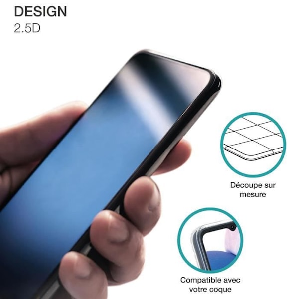 Beskyttelsesglas til Galaxy S24 FE i 2.5D hærdet glas med BigBen transparent rengøringssæt Transparent