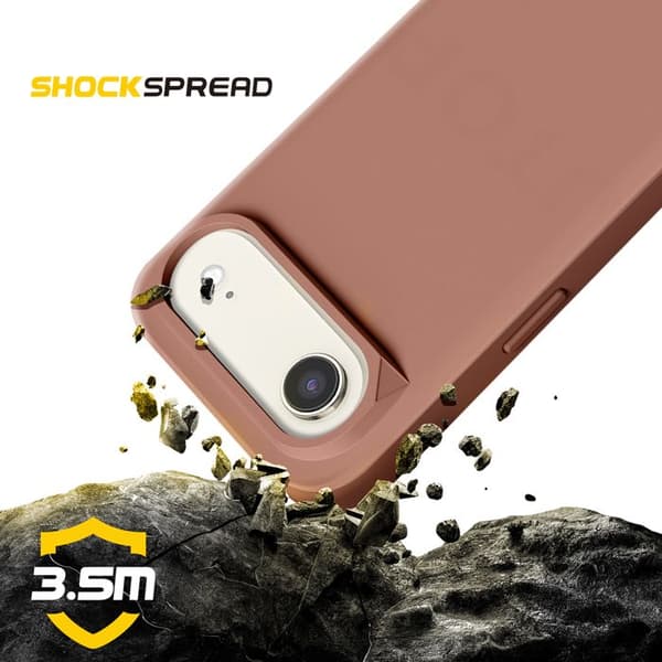 iPhone Air-fodral Modell SolidX Stötsäker 3,5 m certifierad MIL-STD 810G Rhinoshield Antik ros Ros